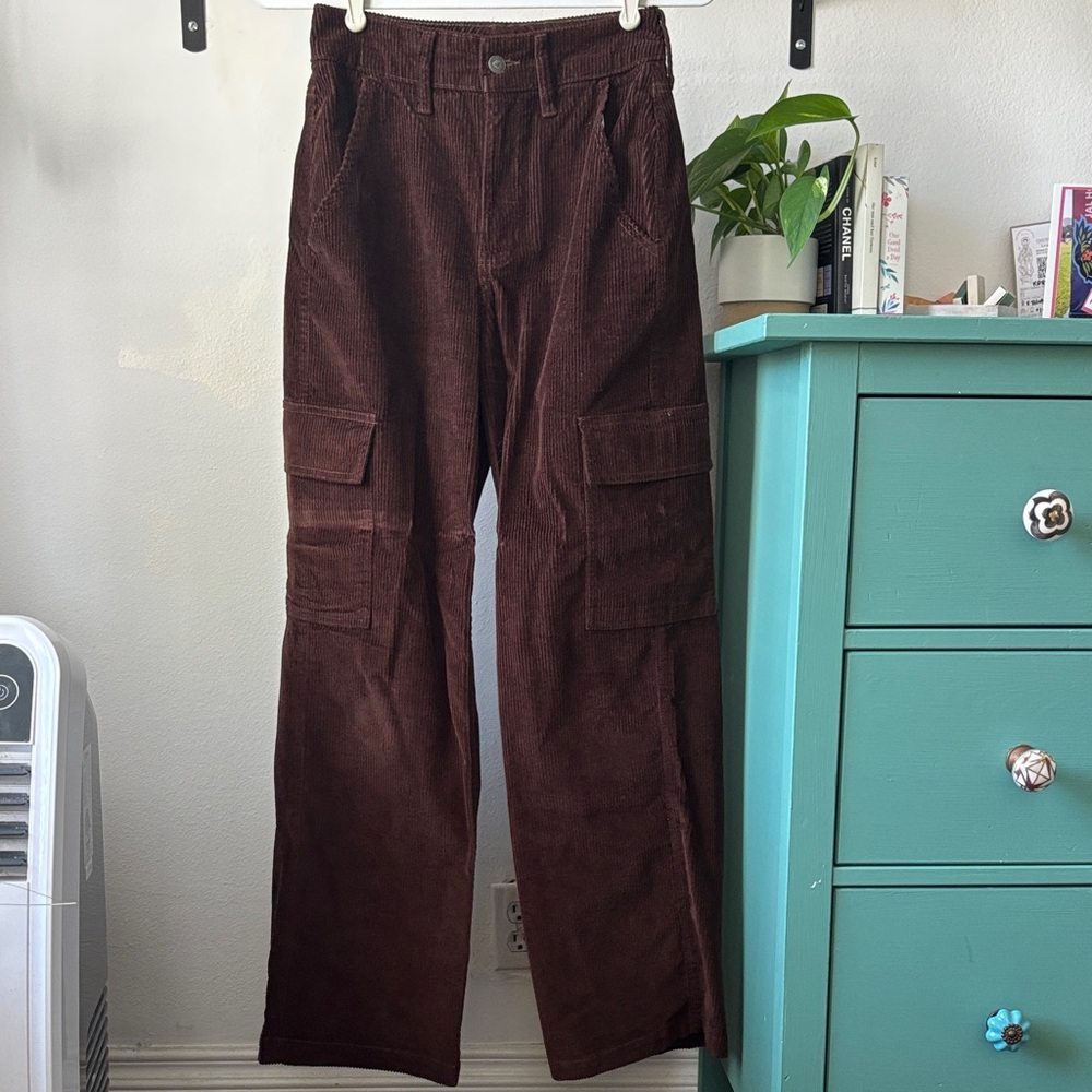 Hollister Women's Brown Corduroy Flare Pants